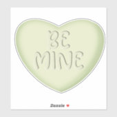 Sei mein Pastell Green Candy Heart Sticker (Blatt)