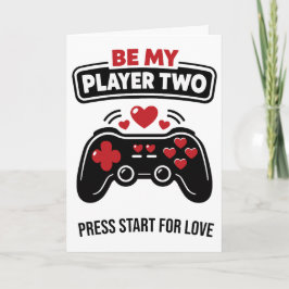 Sei mein Player Zwei zum Valentinstag Feiertagskarte