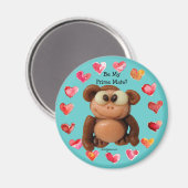Sei mein Premierminister Monkey Personalisiert Mag Magnet (Vorderseite/Rückseite)