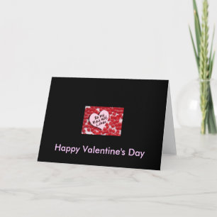 Sei mein roter heißer Lover, glücklicher Valentins Feiertagskarte