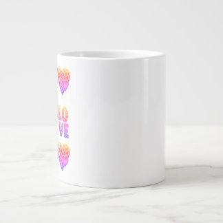 Sei Mein Sei Mein Valentinstag Cheetah Druck Jumbo-Tasse