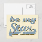 Sei mein Star Postkarte (Vorne/Hinten)