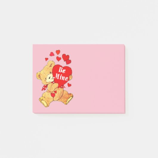 Sei Mein Teddybär Post-it Klebezettel (Vorderseite)