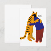 Sei mein Tiger Dankeskarte (Vorne/Hinten)