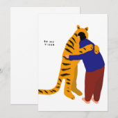 Sei mein Tiger Dankeskarte (Vorne/Hinten)