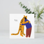 Sei mein Tiger Einladung (Stehend Vorderseite)