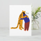 Sei mein Tiger Einladung (Stehend Vorderseite)