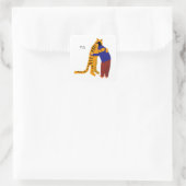 Sei mein Tiger Quadratischer Aufkleber (Tasche)