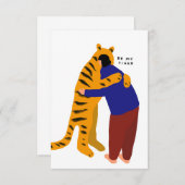 Sei mein Tiger RSVP Karte (Vorne/Hinten)