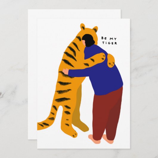 Sei mein Tiger Save The Date (Vorne/Hinten)