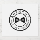 Sei mein Trauzeuge Bierflaschenetikett (Einzelnes Label)