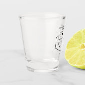 Sei mein Trauzeuge ein sonniges Getränk, um Hochze Schnapsglas (Links)