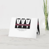 Sei mein Trauzeuge mit Tuxes - FUNNY Einladung (Rückseite)