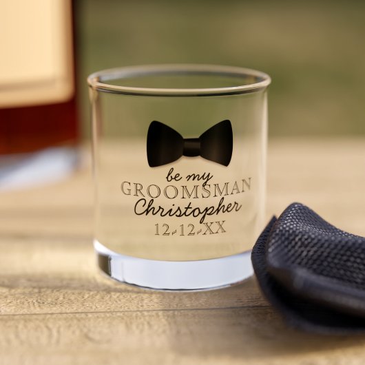 Sei mein Trauzeuge Name Wedding Whiskey Glass Whiskyglas