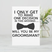 Sei mein Trauzeuge Weihnachten Hochzeiten Weihnach Einladung (Stehend Vorderseite)