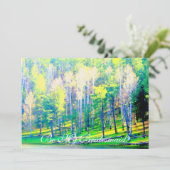 Sei mein überwältigender Grünwald Einladung (Stehend Vorderseite)