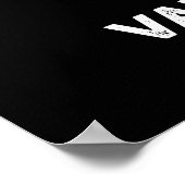 Sei mein Valen-thyme Funny Valentine Pun Dark BG Poster (Ecke)