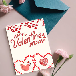 Sei mein Valentin: Ein Tag der Liebe und Romantik Feiertagskarte