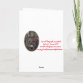 "Sei mein Valentin!" Feiertagskarte (Rückseite)