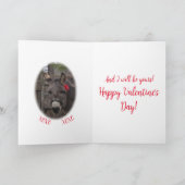 "Sei mein Valentin!" Feiertagskarte (Innenseite)