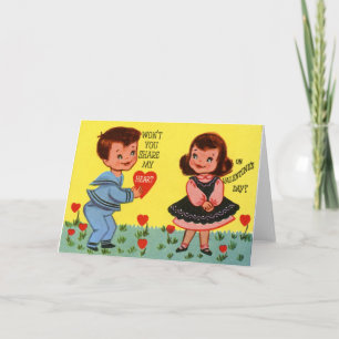 Sei mein Valentin Feiertagskarte