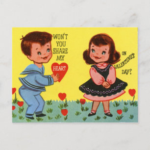 Sei mein Valentin Feiertagspostkarte