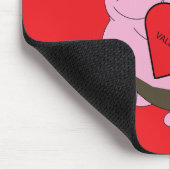 Sei mein Valentin, Hund Mousepad (Ecke)