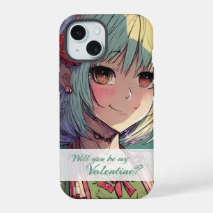 Sei mein Valentin im Manga-Stil 33420 iPhone 15 Hülle