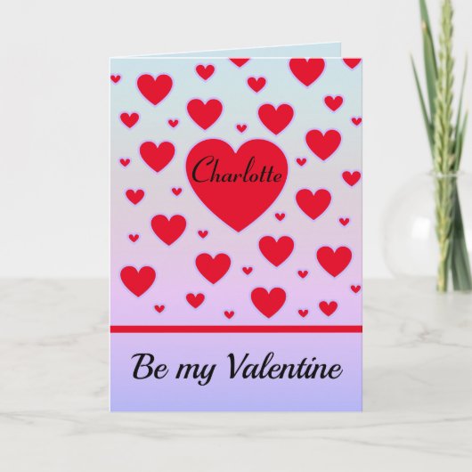 Sei mein Valentin Karte (Vorderseite)