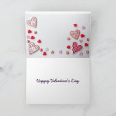 Sei mein Valentin (lesbisch/bisexuell) Feiertagskarte (Innenseite)