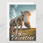 Sei mein Valentin mit schauenden Pferd V2.0 (Vorne/Hinten)