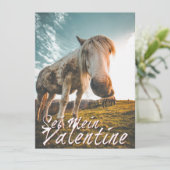 Sei mein Valentin mit schauenden Pferd V2.0 (Stehend Vorderseite)