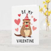 Sei-mein-Valentin-Otter-Karte Karte (Gelbe Blume)