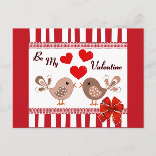 Sei mein Valentin Postkarte (Vorderseite)