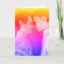 Sei mein Valentin (schwul/bisexuell) Feiertagskarte