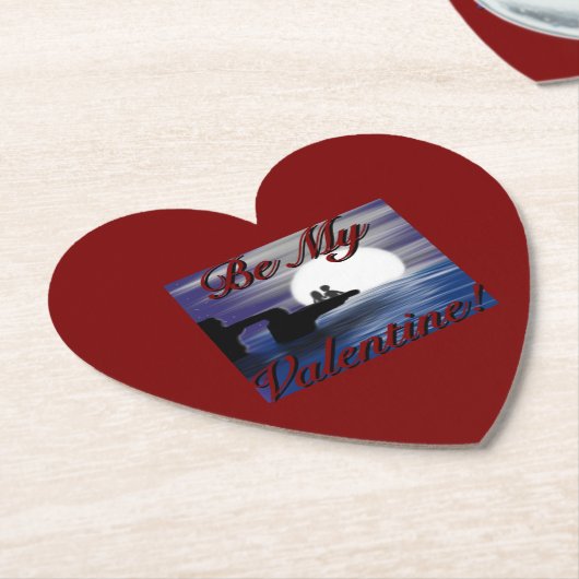 "Sei mein Valentin" Untersetzer (angewinkelt)