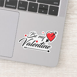 Sei mein Valentinaufkleber Aufkleber