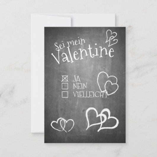 Sei mein Valentine (Vorderseite)