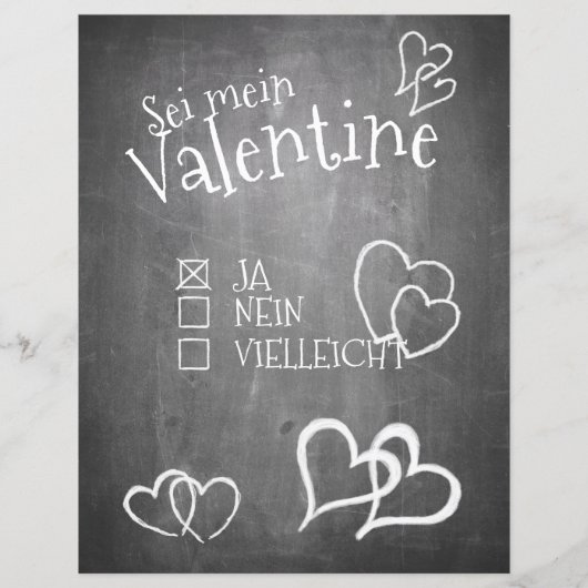 Sei mein Valentine (Vorderseite)