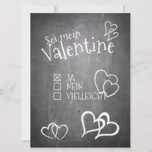 Sei mein Valentine (Vorderseite)