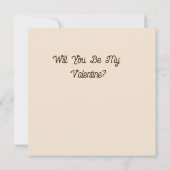 Sei mein Valentine (Rückseite)