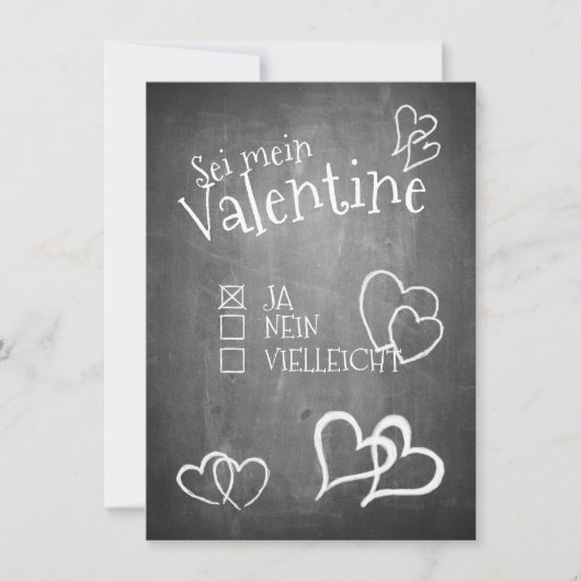 Sei mein Valentine (Vorderseite)