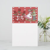 Sei mein Valentine! Briefpapier (Stehend Vorderseite)