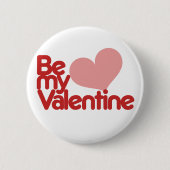 Sei mein Valentine Button (Vorderseite)
