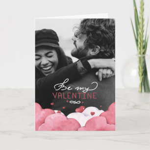 Sei mein Valentine   Couple-Foto Karte