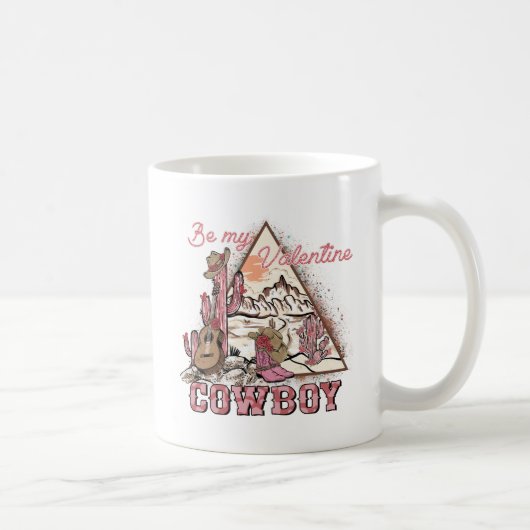Sei mein Valentine Cowboy Kaffeetasse (Rechts)