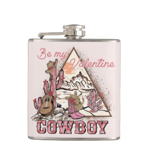 Sei mein Valentine Cowboy Romantische Western-Wü Flachmann