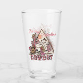 Sei mein Valentine Cowboy | Romantische Western-Wü Glas (Rückseite)