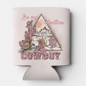 Sei mein Valentine - Cowboy Western Land Dosenkühler (Rückseite)