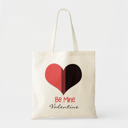 Sei mein Valentine Custom Red Strike Heart Tragetasche (Vorne)
